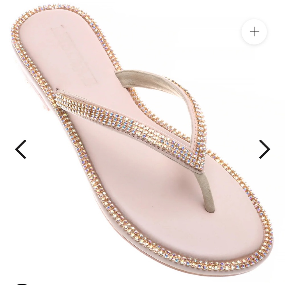 Mystique Brand Carson City Embellished Pink Sandals